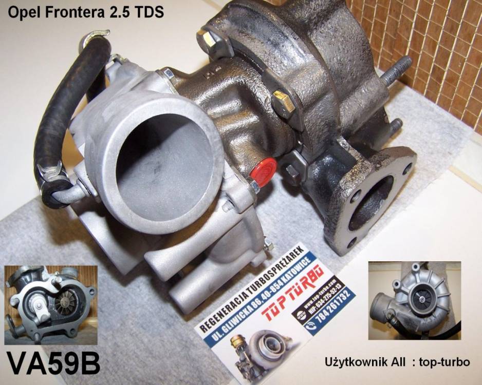 Regeneracja turbosprężarki VA59B  w 2.5 TDS